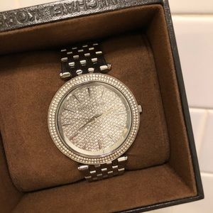 NWOT Michael Kors Silver Sparkle Watch